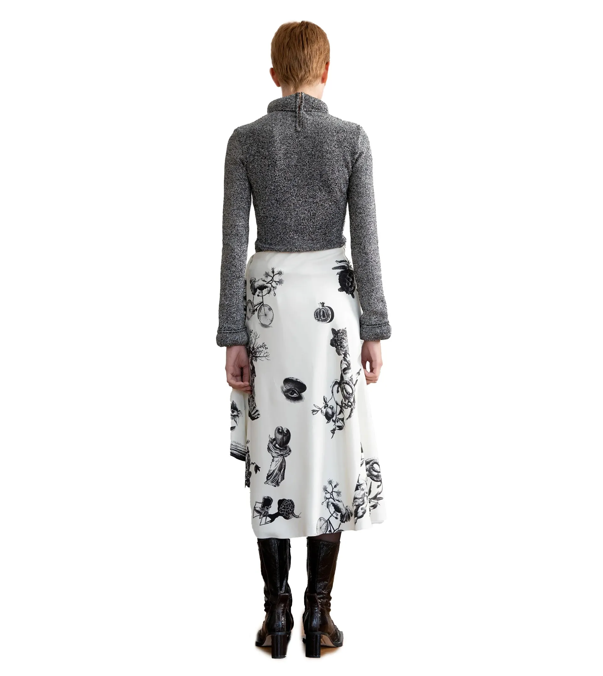 MAISON RABIH KAYROUZ Encyclopedia Print Skirt