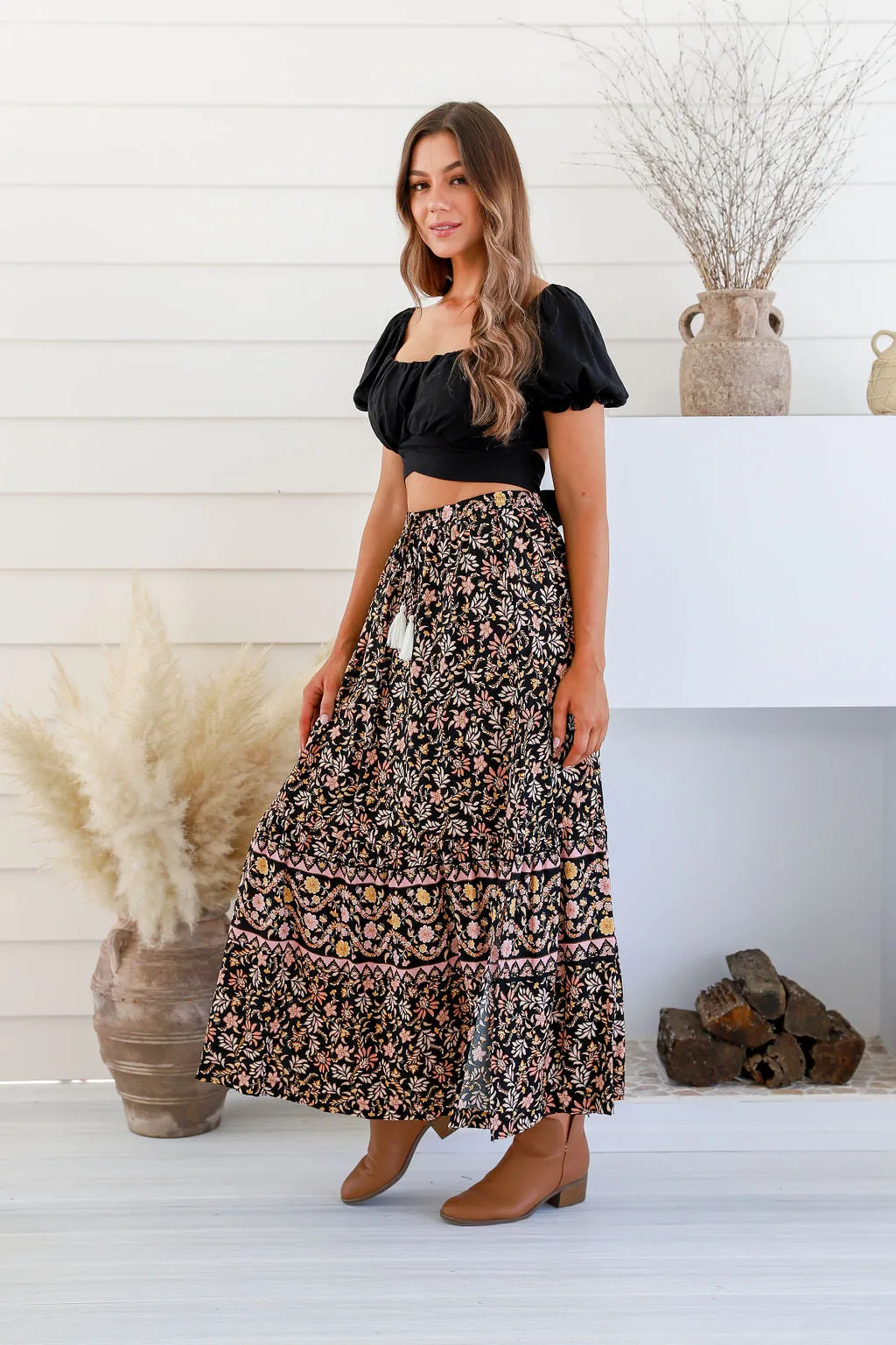 Milena Print Maxi Skirt
