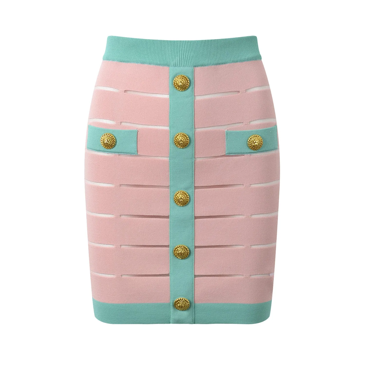 Pre Order:  Off Shoulder Knitted Top   Hip Hugging Skirt Set